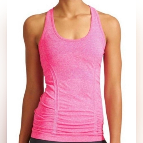 Athleta Tops - Athleta Bright Pink Fastest Track Stretch Tank Top Size Small